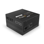 NZXT C750 750 W 80+ Gold Certified Hybrid Silent Fan Control Modular Design Sleeved Cables ATX Gaming Power Supply - NP-C750M